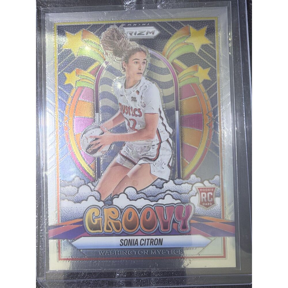 2025 Panini Prizm WNBA Groovy Sonia Citron RC #13 Mystics